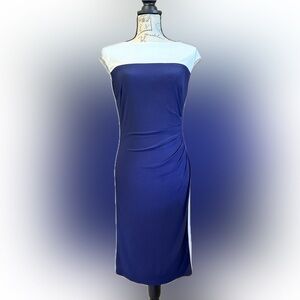 Ralph Lauren Royal Blue and White Dress